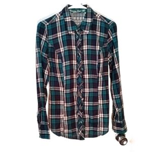 Guess Green Plaid Shirt